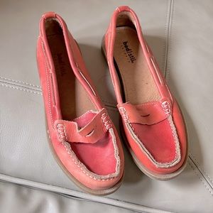 Bed Stu x Anthropologie Suede Loafers Coral Slip On Sz 8